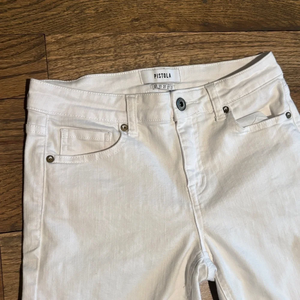 PISTOLA Jennifer Oslo White Denim‎ Midrise Skinny Jeans Women's Size 27